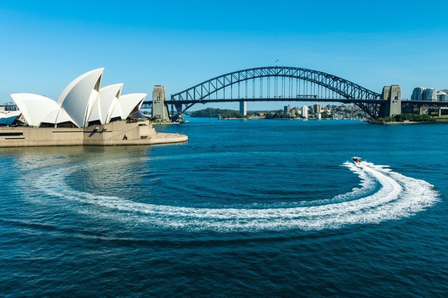 Members out on Sydney Harbour